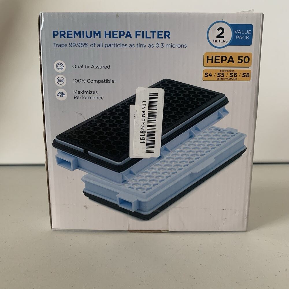 Premium Hepa Filters Hepa 50 2 Filter Value Pack For S4 S5 S6 S8 Series Vacuums